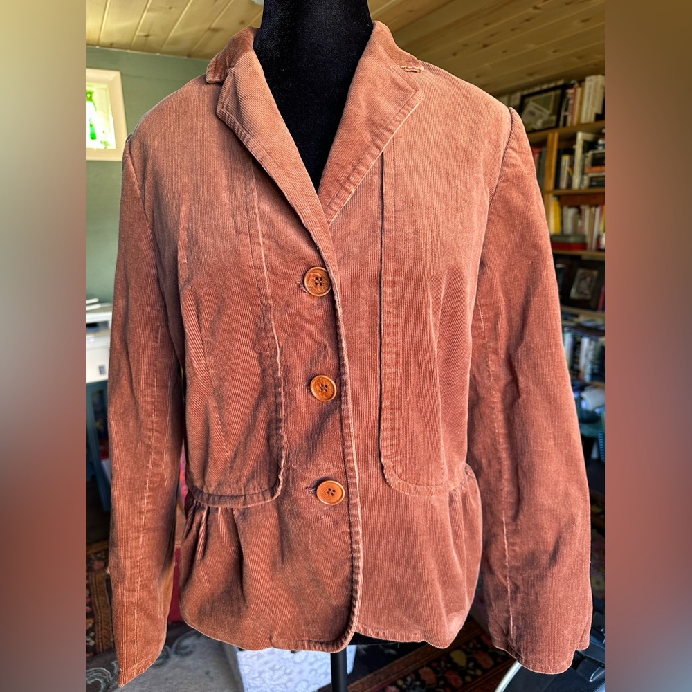 Talbots Women's Corduroy Blazer - autumnal shade